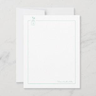 Carte De Correspondance Mint Cute Hearts Mason Jar Papeterie personnelle