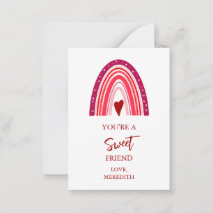 Carte De Correspondance Minuscule Tu es un ami adorable Valentines