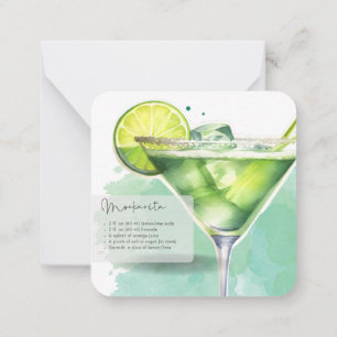 Carte De Correspondance Mocktail Virgin Margarita & S. Temple Party Favori