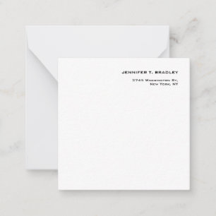 Carte De Correspondance Moderne minimaliste