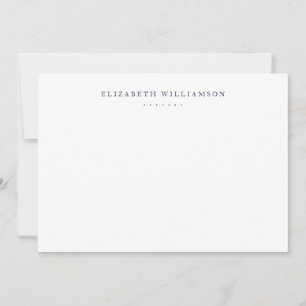 Carte De Correspondance Moderne minimaliste professionnel Denim Blue