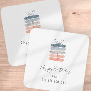Carte De Correspondance Moderne Simple Chic Joyeux voeux d'anniversaire