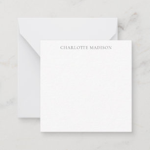 Carte De Correspondance Moderne Simple Noir Blanc Tendance Minimaliste Nom