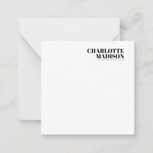 Carte De Correspondance Moderne Simple Tendance Minimaliste Simple