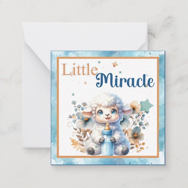 Carte De Correspondance Mon agneau de bébé (Devant)