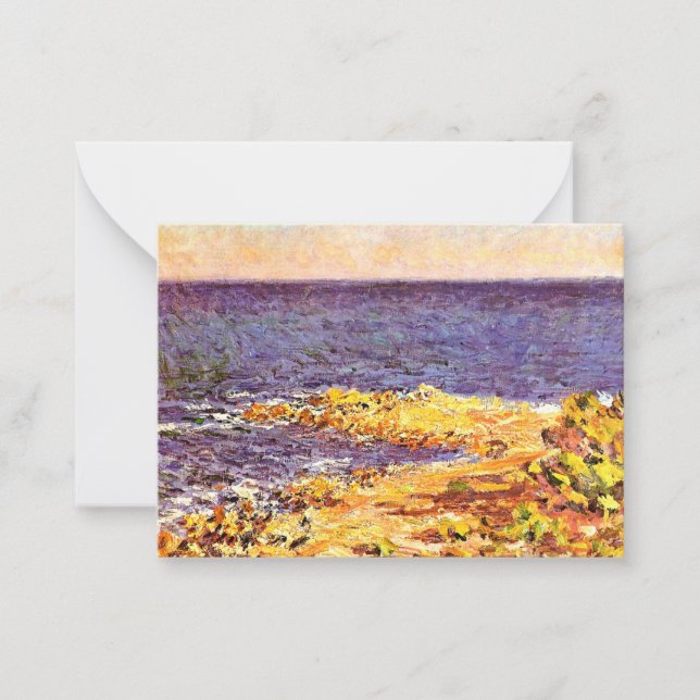 Carte De Correspondance Monet - La Méditerranée à Antibes (Devant)