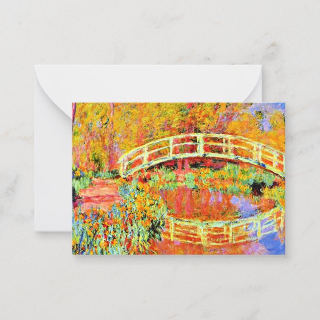 Carte De Correspondance Monet - Le pont japonais à Giverny (Devant)