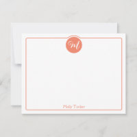 Monogramme Cercle Écriture Tendance Féminin