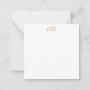 Carte De Correspondance Monogramme Classique Professionnel Minimaliste Sim