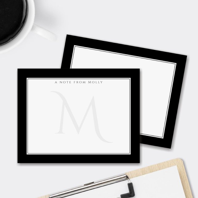 Carte De Correspondance Monogramme défraîchi Chic Professionnel personnel (Créateur téléchargé)