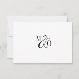Carte De Correspondance Monogramme d'esperie de couple