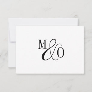 Carte De Correspondance Monogramme d'esperie de couple