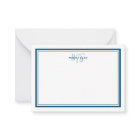 Monogramme minimaliste bleu Turquoise simple à deu