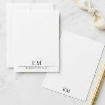 Monogramme Minimaliste Élégant Moderne Vertical