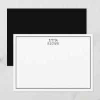 Monogramme Moderne Professionnel Noir Blanc