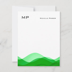 Carte De Correspondance Monogramme professionnel minimaliste simple