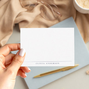 Carte De Correspondance Monogramme professionnel moderne minimaliste