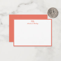Monogramme Typographie décorative | Corail