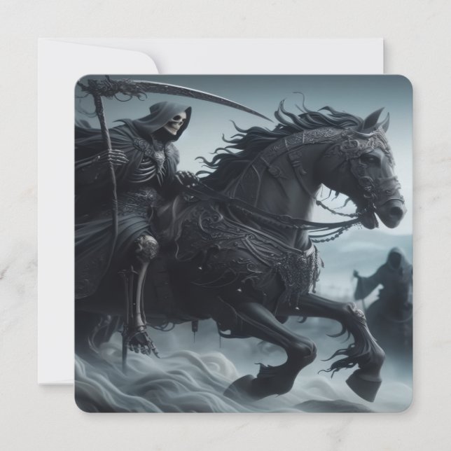 Carte De Correspondance Mort qui Charge (Devant)