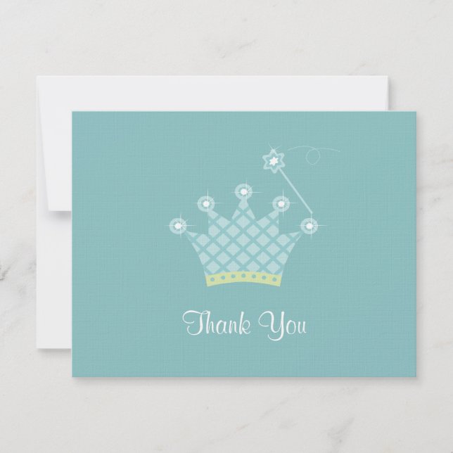 Carte De Correspondance Mot de remerciement pour prince (Devant)