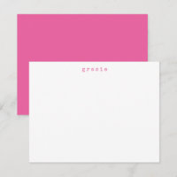 Moteur de frappe rétro minimaliste Nom rose chaud