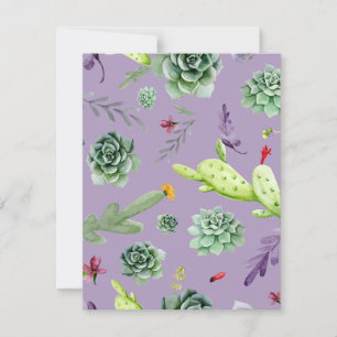 Carte De Correspondance Motif Cactus 7