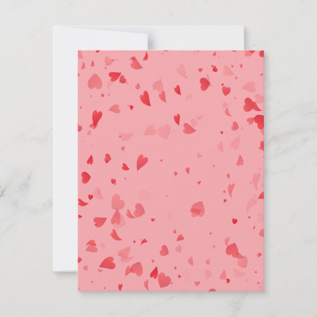 Carte De Correspondance Motif Cœurs 34 (Devant)