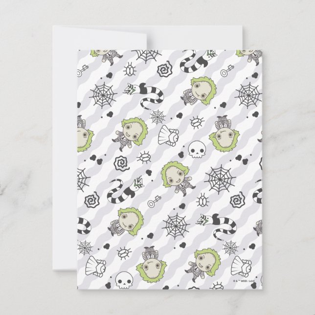Carte De Correspondance Motif de Beetlejuice (Devant)