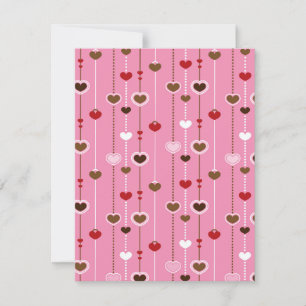 Carte De Correspondance Motif de coeur 27