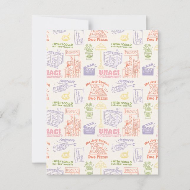 Carte De Correspondance Motif des citations colorées AMIS™ (Devant)