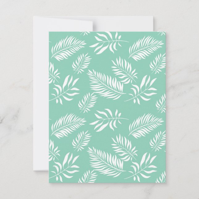 Carte De Correspondance Motif feuille 14 (Devant)