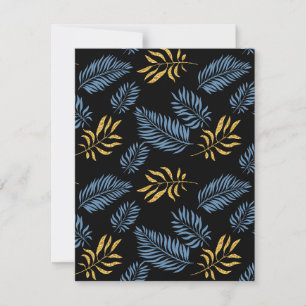 Carte De Correspondance Motif feuille 17
