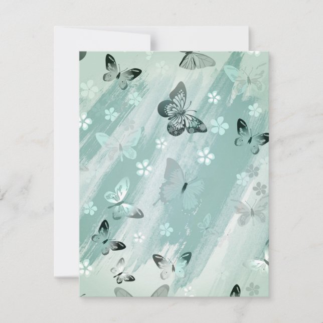 Carte De Correspondance Motif papillon 9 (Devant)