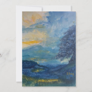 Carte De Correspondance Mountain Blues \Flat Note Card