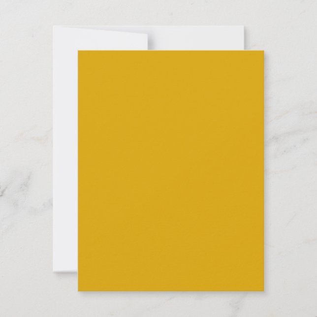 Carte De Correspondance Mustard Yellow (Devant)