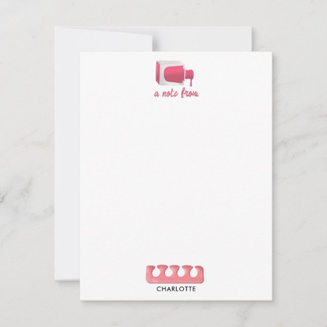 Carte De Correspondance Nails Manicure Pedicure Beauty Salon  (Devant)