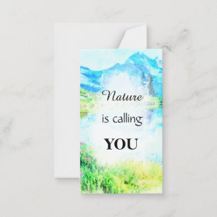 Carte De Correspondance *~ NATURE Inspirational Kindness AP62 Note Card