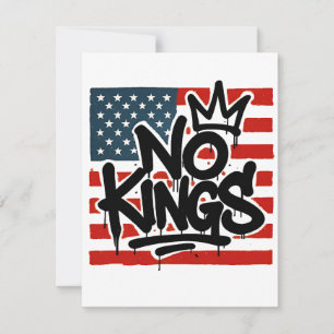Carte De Correspondance No Kings In America Save Democracy I dissident Ant
