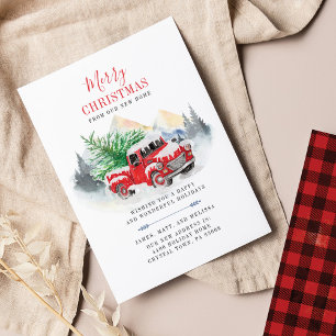 Carte De Correspondance Noël Changement d'adresse Déménagement