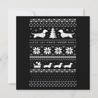 Carte De Correspondance Noël des Dachshunds