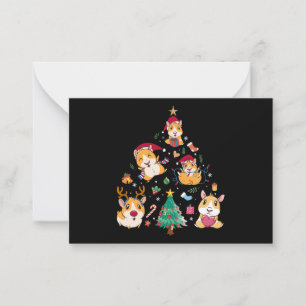 Carte De Correspondance Noël Guinée Chiens de Noël Arbre de Noël Anim amus