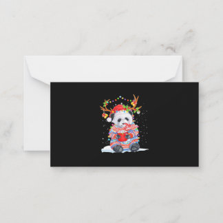 Carte De Correspondance Noël Panda