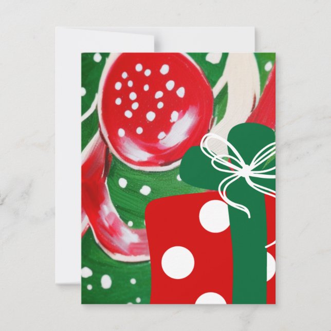 Carte De Correspondance Noël présent (Devant)