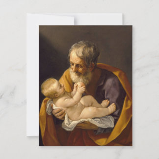 Carte De Correspondance Noël religieux Saint-Joseph