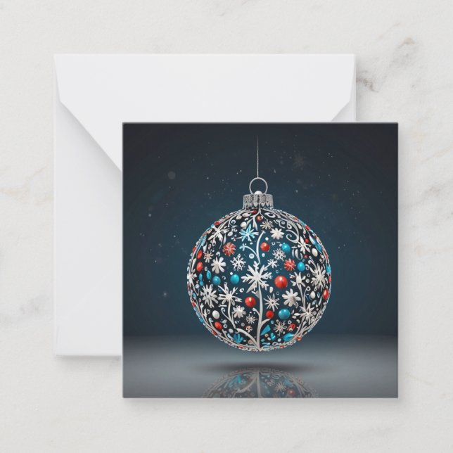 CARTE DE CORRESPONDANCE NOËL REMERCIE (Devant)