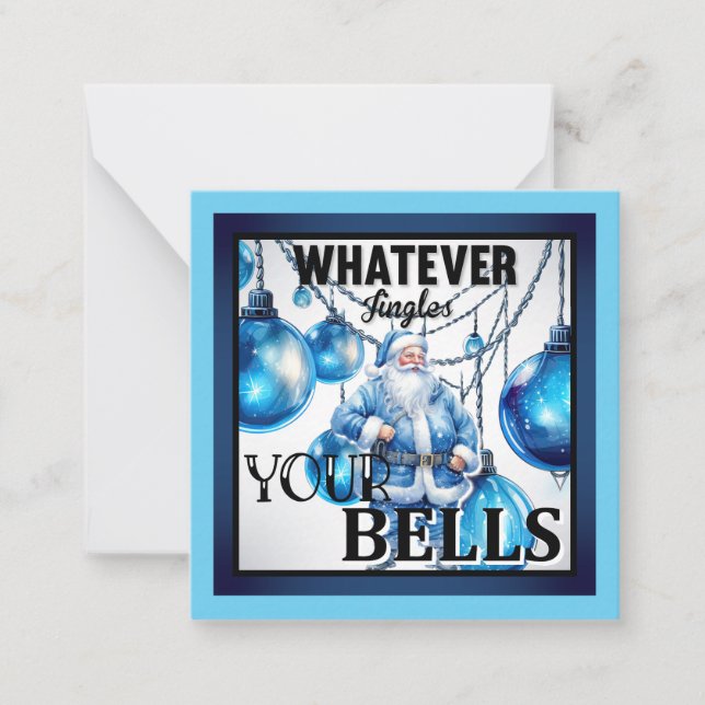 Carte De Correspondance Noël Rétro Amusant (Devant)