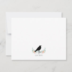 Carte De Correspondance Nom Couronne Florale