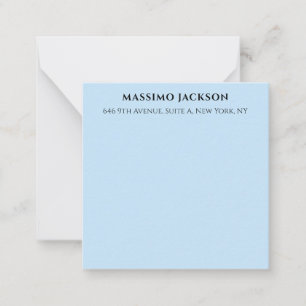 Carte De Correspondance Nom minimaliste moderne bébé bleu professionnel