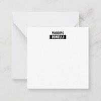 Nom propre Minimaliste Moderne Simple Noir Blanc