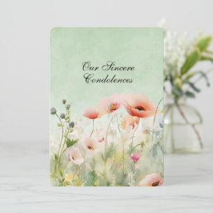 Carte De Correspondance Nos sincères condoléances